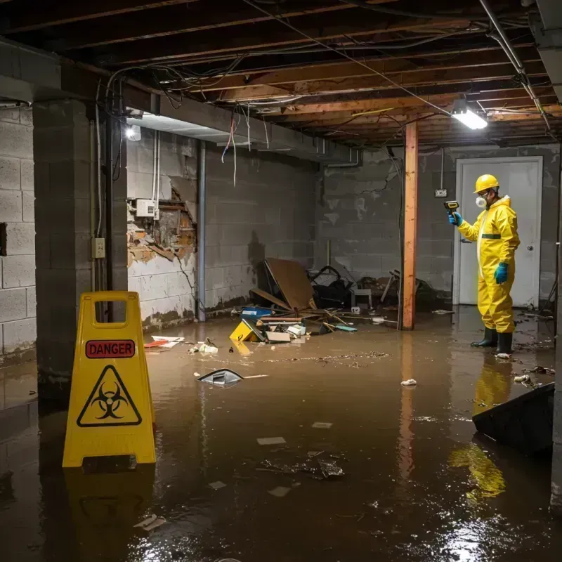 Flooded Basement Electrical Hazard in Bel-Nor, MO Property